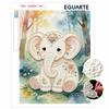 Cute Baby Elephant Pearl Painting 5D DIY Pearl Gemstone Art Diamond Painting Kit for Adults/Beginners Gift Ideas Home Decor Wall Art
