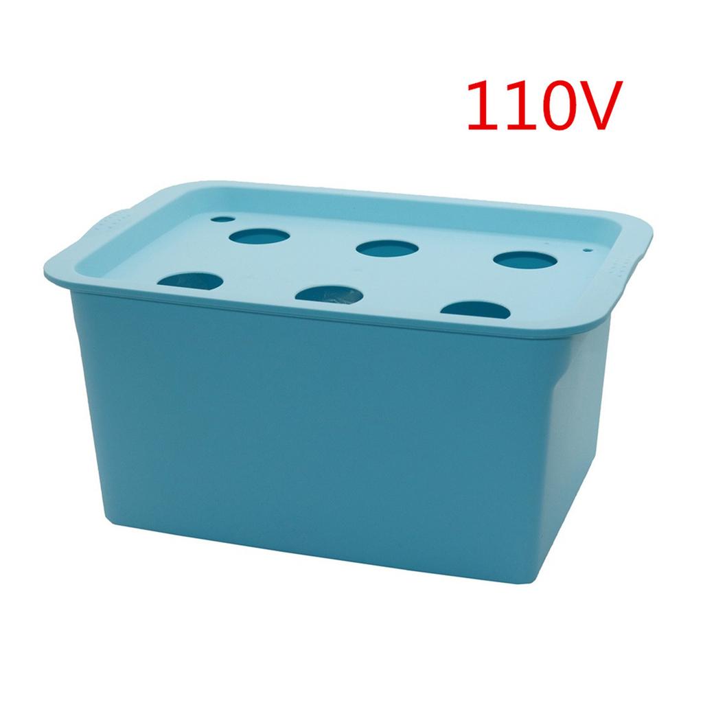 6-Hole Soilless Nursery Box 220V/110V Plant Hydroponic System Vegetable Flower Cultivation Seedling Grow Container With Air Pump