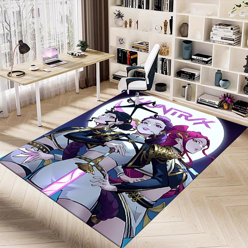 Huntress Trio Adventure Carpet For Playroom Bedroom Living Room Sofa Home Decorkids Game Area Rug Nonslip Floor Mat