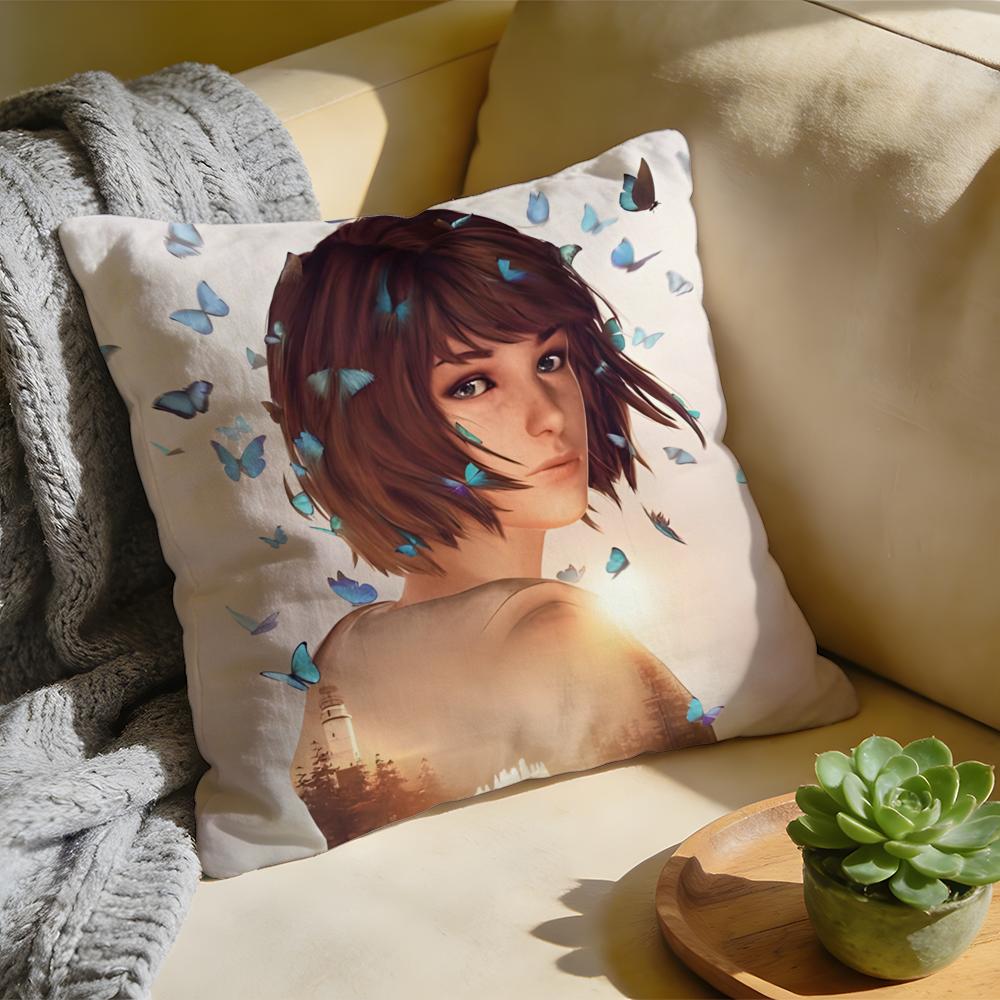 Classic Game LLife Is Strange 2 Cushion Cover Washed Linen Soft Breathable Decorative Case For Sofa Home Pillow Cover
