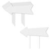 1Pc/5Pcs Blank Arrow Signs High Strength Weather Resistant DIY Widely Used Easy
