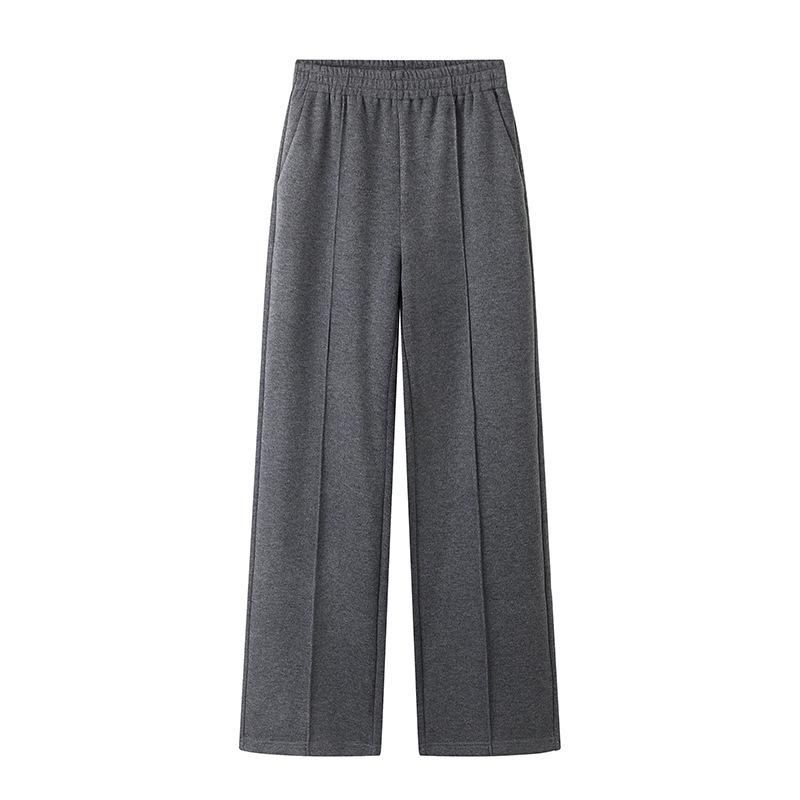2025 Winter Textured Casual Women s Wide-Leg Pants - This Year s Bestseller L серый