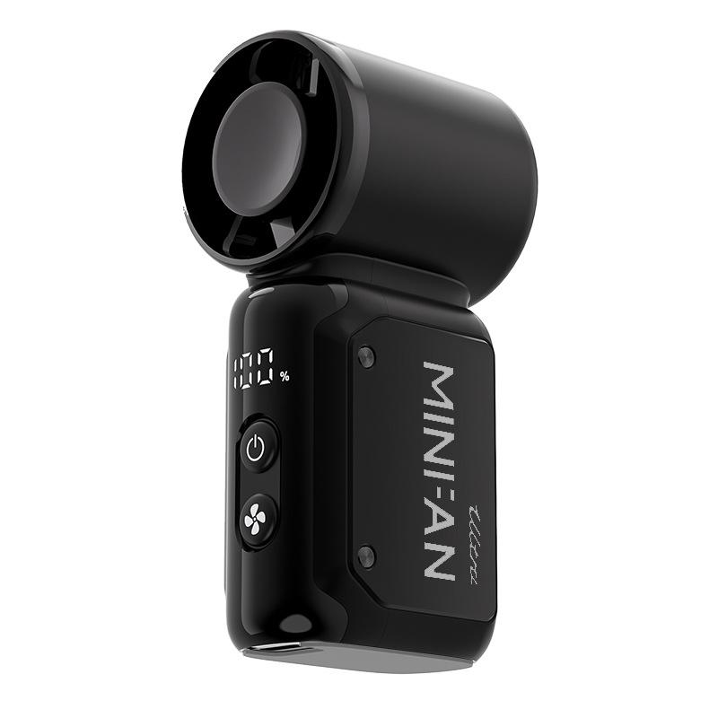 

Portable Mini High-Speed Digital Display Handheld Fan for Outdoor Cycling 47*38*95mm