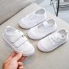 Scarpe in tela bianca per bambini, mocassini casual per studenti, scarpe da ginnastica in tessuto con suola morbida per ragazzi e ragazze, scarpa G06185