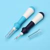 New Model Seam Ripper: Sharp Thread Remover with Four-Color Rubber Grip for Easy Cross-Stitch Sewing.