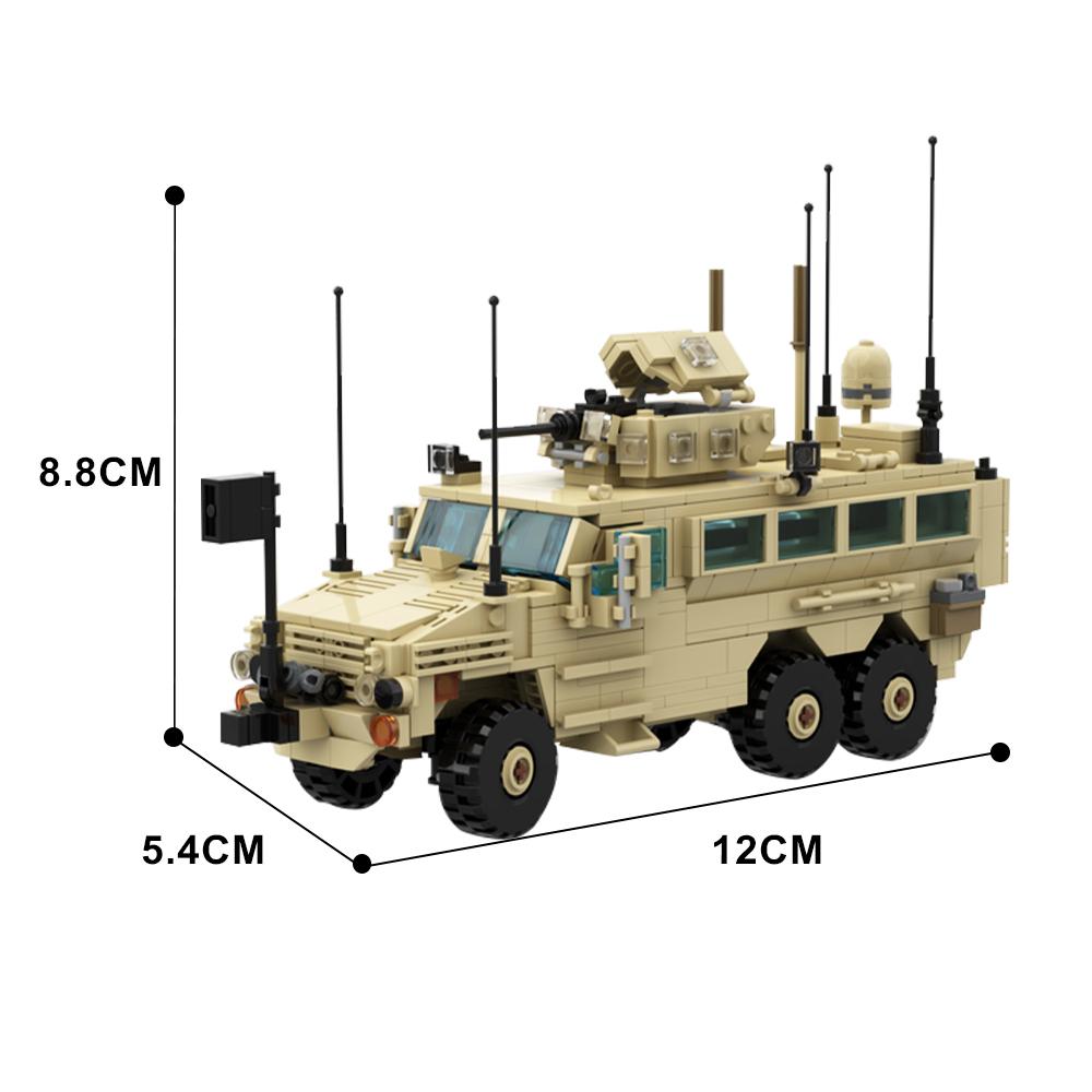 Gobricks Military Vehicle Serie Building Blocks Armored Car BricksToys for Children Christmas Gifts