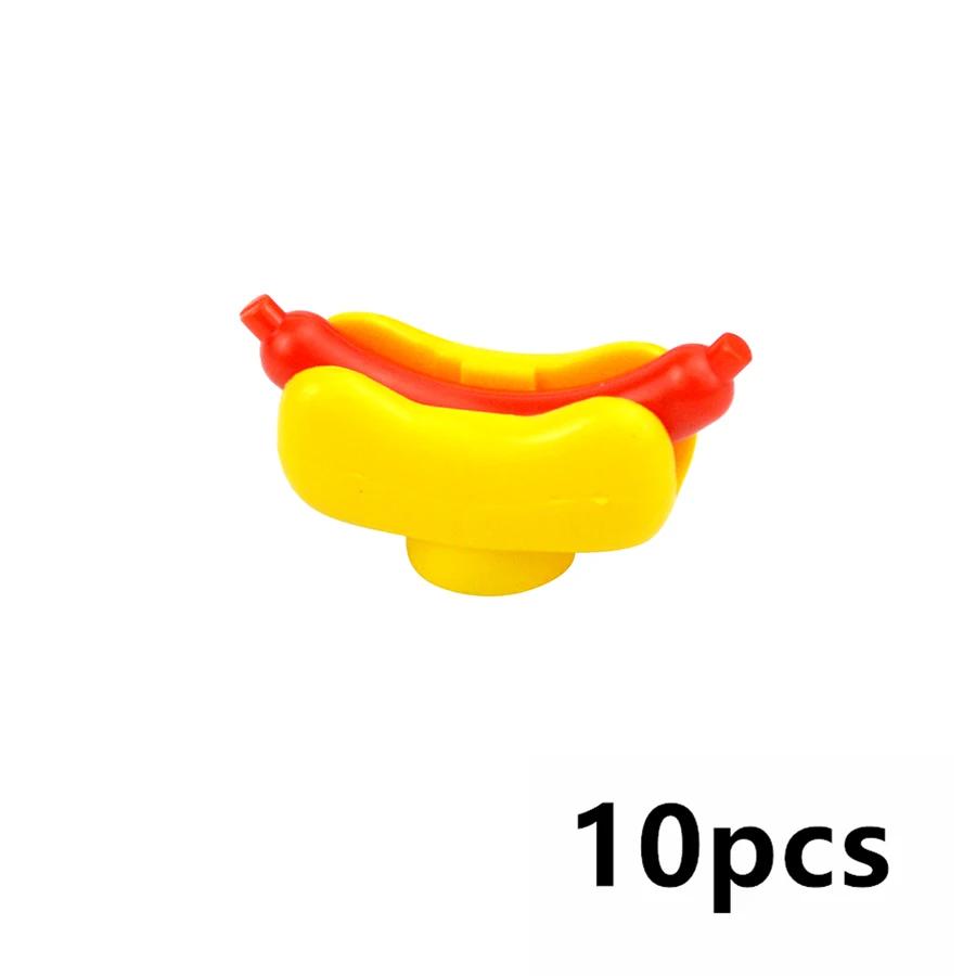 City Friends Mini Food Brick Accessories Cake Banana Carrot Fish Chicken Fries Bread Bottle Kid Toy Building Blocks DlY Gift