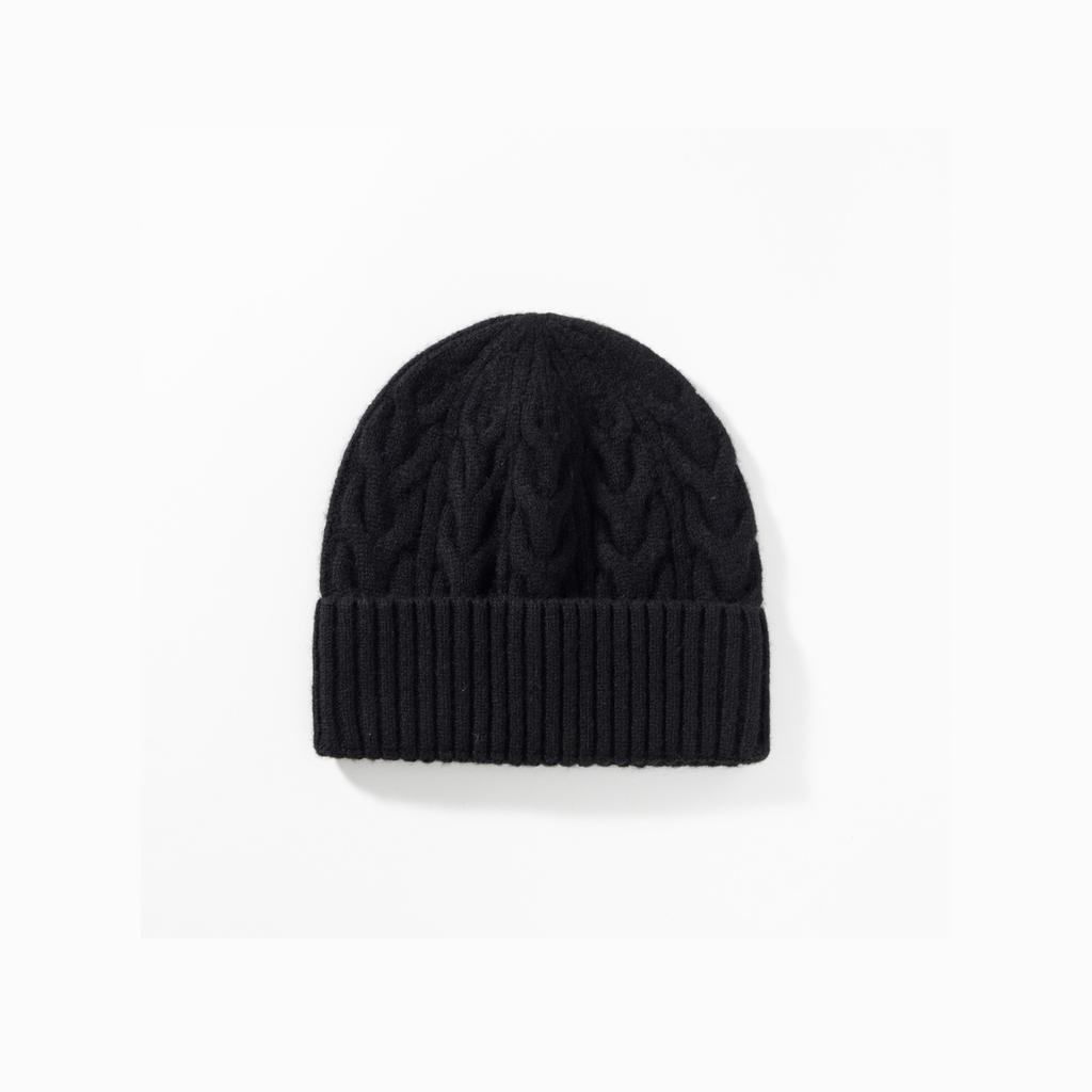 Winter New Solid Color 100% Pure Wool Knitted Hat, High-End And Versatile, Warm Woolen Hat For Men And Women