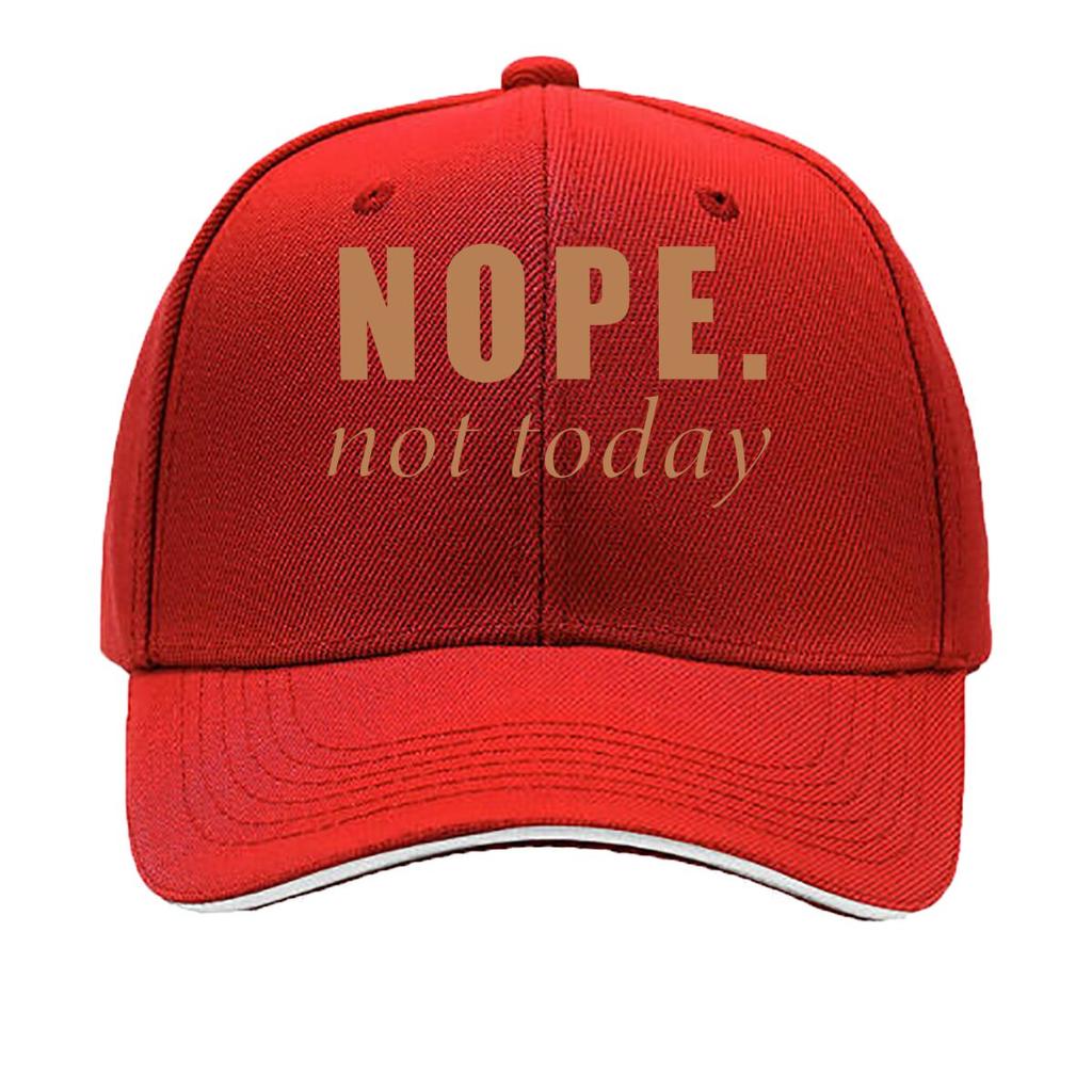 NOPETOTDAY Unisexs Classic with NOPE not today Print  Soft Breathable  Mixed Colors for Outdoor  Sandwich Baseball Cap