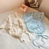 Pastoral Style Triangle Turban French Hollow Out Hair Band Retro Women Hair Scarf  Summer
