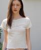 BUT'TON Punching Lace T-Shirts (Ivory)