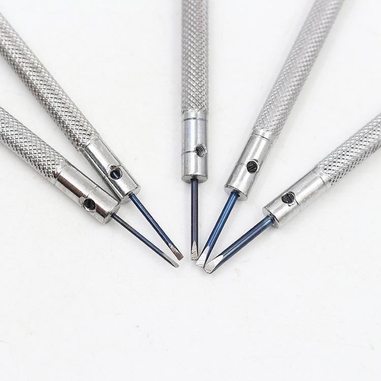 5Pcs/set Alloy Steel Screwdrivers Watch Repair Tools Kit Multi Size Band Removal Tools
