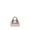 Jill Stuart Mini Boston Bag with Brand Daily Logo, Casual, Camel, JSLH5AB2, Women's
