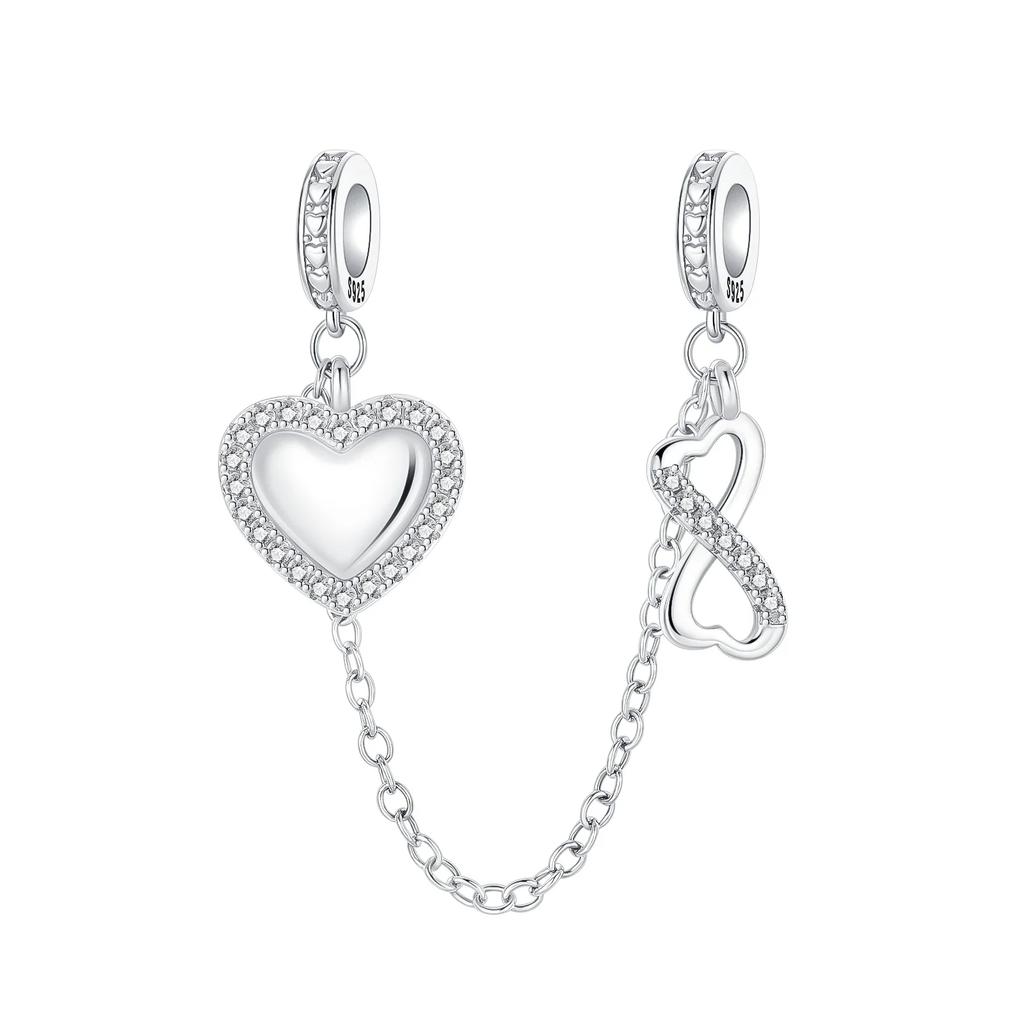 New Copper Cats Dogs Flower Star Moon Heart Safety Chain Necklace Bracelets Luxury Women'S Fine Jewelry Gifts