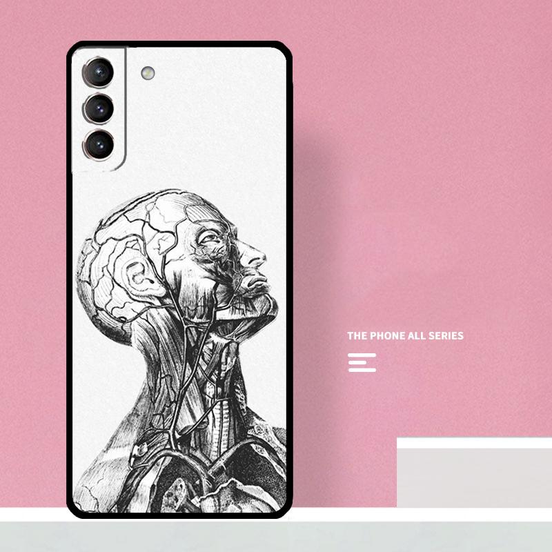 Human Anatomy Phone Case For Samsung Galaxy S26 S25 S24 S20 S21 S22 S23 Ultra S10 Plus S25 FE Cover Coque