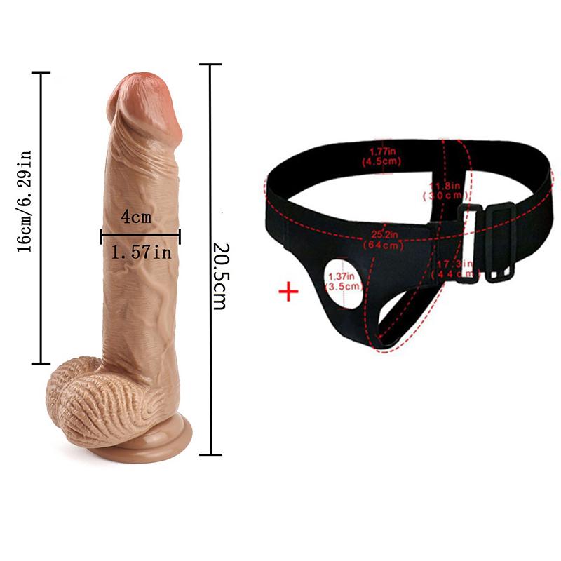 Dildo MoDi Realistic Strapon Dildo Penis Sexuální hračky pro dospělé Pro ženy Lesbické Muži Gay 18+
