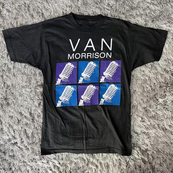Van Morrison 1990 Tour Gift For Fan Black Size S to 5XL Gift Shirt QQ1177