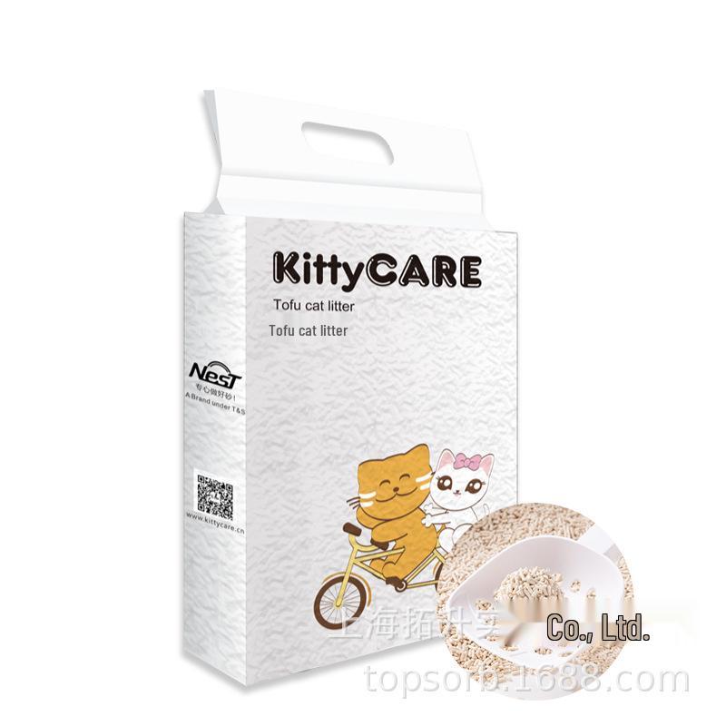 Kittycare Tofu Cat Litter: High Absorbency, Deodorizing, Flushable, Dust-Free, Multi-Scents