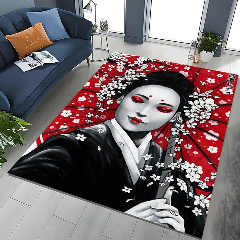 

Japanese Duel Samurai HD Printed Area Carpet for Living Room Home Decor Sofa Table Kids Rug Anti Slip Chair Lounge Floor Mat 40cm x 60cm