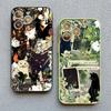 Retro Black Cat White Kitten Illustration Phone Case For iPhone 17 16 15 14 13 11 12 Pro Max Mini 15 16 Plus Case Cute Cartoon