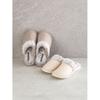 Daiso Floor Label Point Fur Lining Simple Living Room Shoes