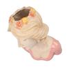 Modern Ceramic Face Vases Decorative Modern   Shy Girl Flower Lady Head Vase for Unisex Plants Lover
