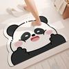Toilette Haushalt Diatomeenerde Badezimmer Wasseraufnahme Schnelltrocknend Toilettentürmatte Rutschfest Panda Teppich