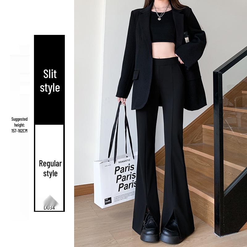 Petite Women's 2025 Slimming High-Waisted Micro-Flared Long Pants