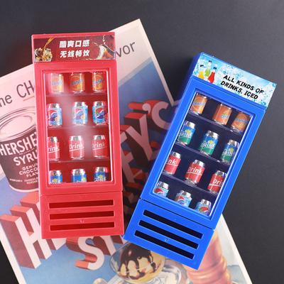 Mini Naklejka na Lodówkę Supermarketu Model Szafki Zabawka Mikro Scena DIY Dom dla Lalek Akcesoria do Zabawy w Jedzenie Miniaturowa Butelka