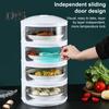 Insulated Dish Cover Anti-fly Dust-proof Multi-layer Storage Heat Preservation Kitchen Food Box Stackable Container for Outdoor Picnic BBQ Dining