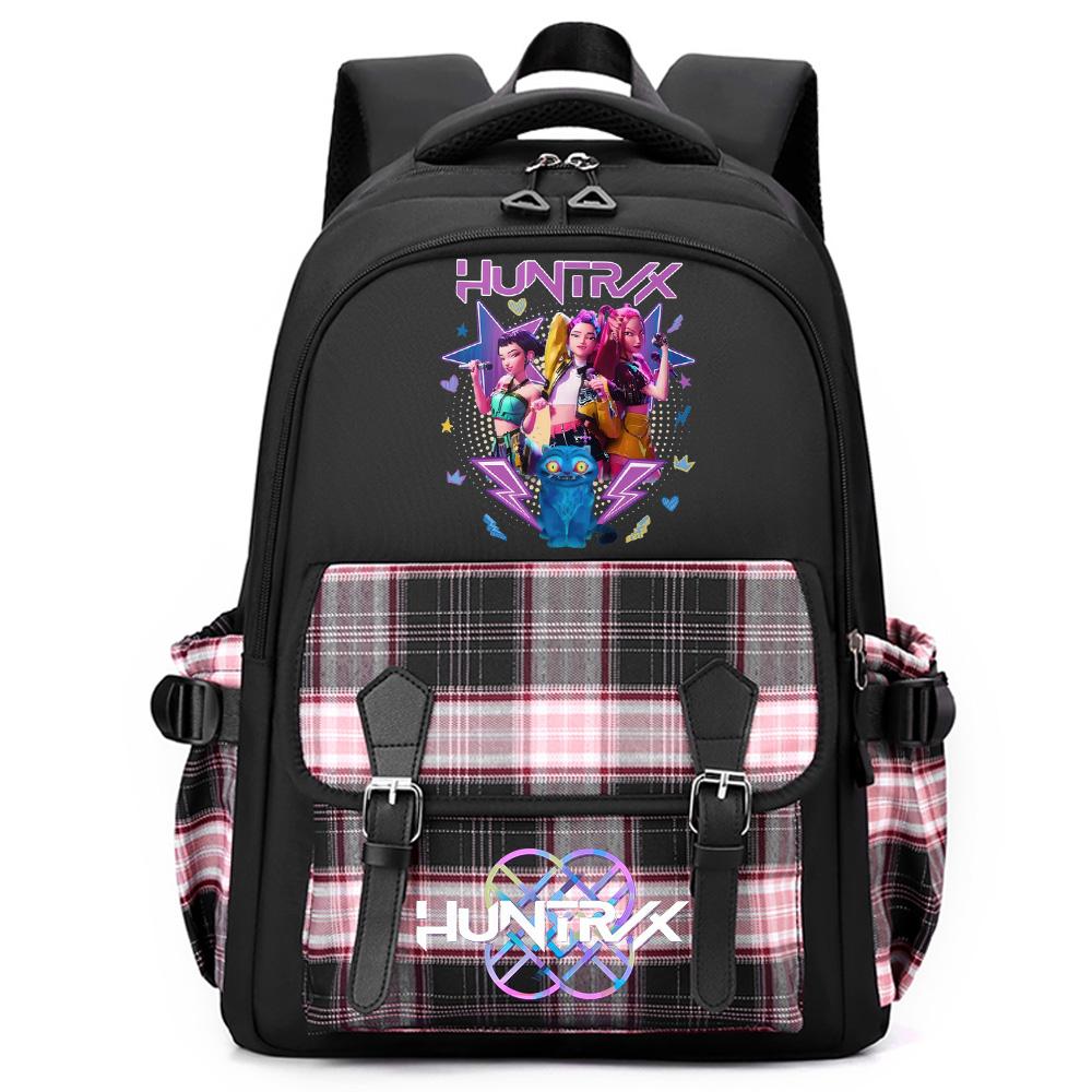 Anime Cute Cartoon K-Pop Printed Large Capacity Backpack for Teenger Student Girl Boy Schoolbag Bookbag Women Waterproof Travel Bag Mochila Kid Gift