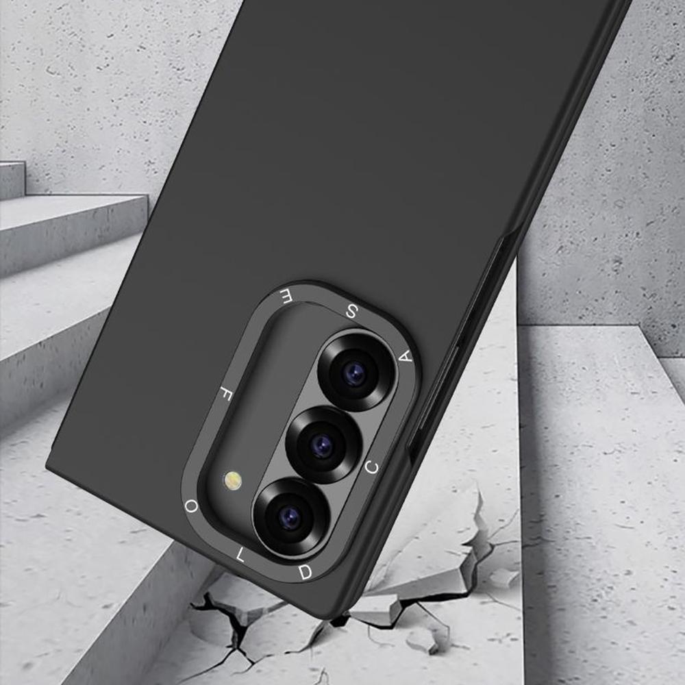 

GKK For Samsung Galaxy Z Fold6 5G Case with Screen Film Ultra Thin PC Phone Cover Titanium Grey