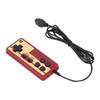 Wired Video Game Player Handle 8 Bit 9 Pins Continuous Startup Wired Red White Game Console Handle