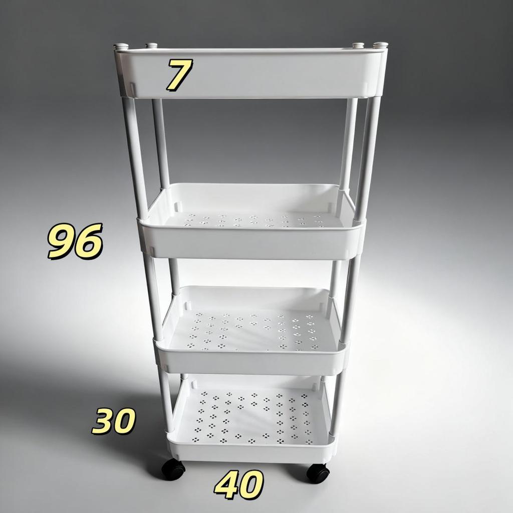 Multi-layer Movable Storage Rack for Bathroom, Snacks, Books & Toys