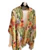 Summer Silk Scarf Shawl Sun Protection Dual-Purpose Yarn Scarf Scarf Spring And Autumn Ethnic Style Versatile Decorative Cotton And Linen Scarf Beach