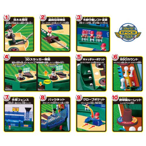 EPOCH Baseball Board 3D Ace Monster Control ST Mark Certification Toy Game for Ages 5 and Up Number of Players: 2 EPOCH