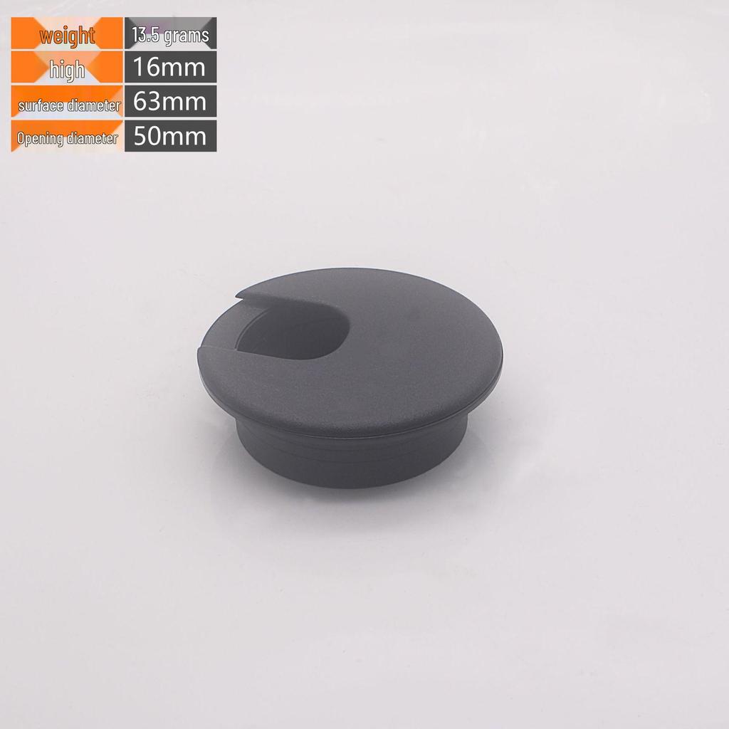 Round Plastic Cable Box for Desk Accessories - Cable Grommet for Office and Computer Desk Organization