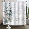 ZHL22Christmas Shower Curtain for Bathroom Waterproof Decoration with Hooks Weighted Lead Hem Heavy Duty Polyester Bath Curt2Ol%