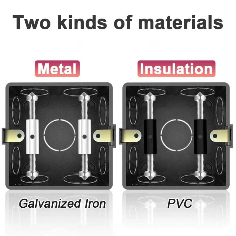 Wall Switch Socket Cassette Repair Kit Universal Insulate Socket Box Screw Support Rod Wrench 86/118 Type Electrical Accessories