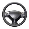 Hand Sew Black  Leather Car Steering Wheel Cover For Mitsubishi Lancer EX 10 Lancer X Outlander ASX Colt Pajero Sport