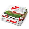 Fancy Pepes Frog  Blanket  Warm Soft Pattern Plush Throw Blanket For Child Couch Chair Sofa Bed Flannel Bedspread Bed Cover