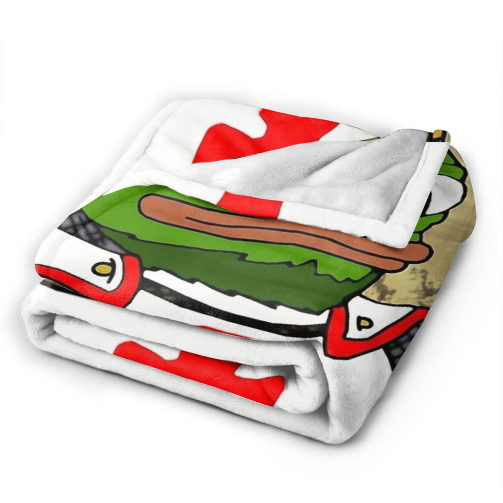 Fancy Pepes Frog Blanket Warm Soft Pattern Plush Throw Blanket For Child Couch Chair Sofa Bed Flannel Bedspread Bed Cover