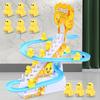 Climbing Stairs Toy Children Roller Coaster Set Educational Indoor Electric Duck