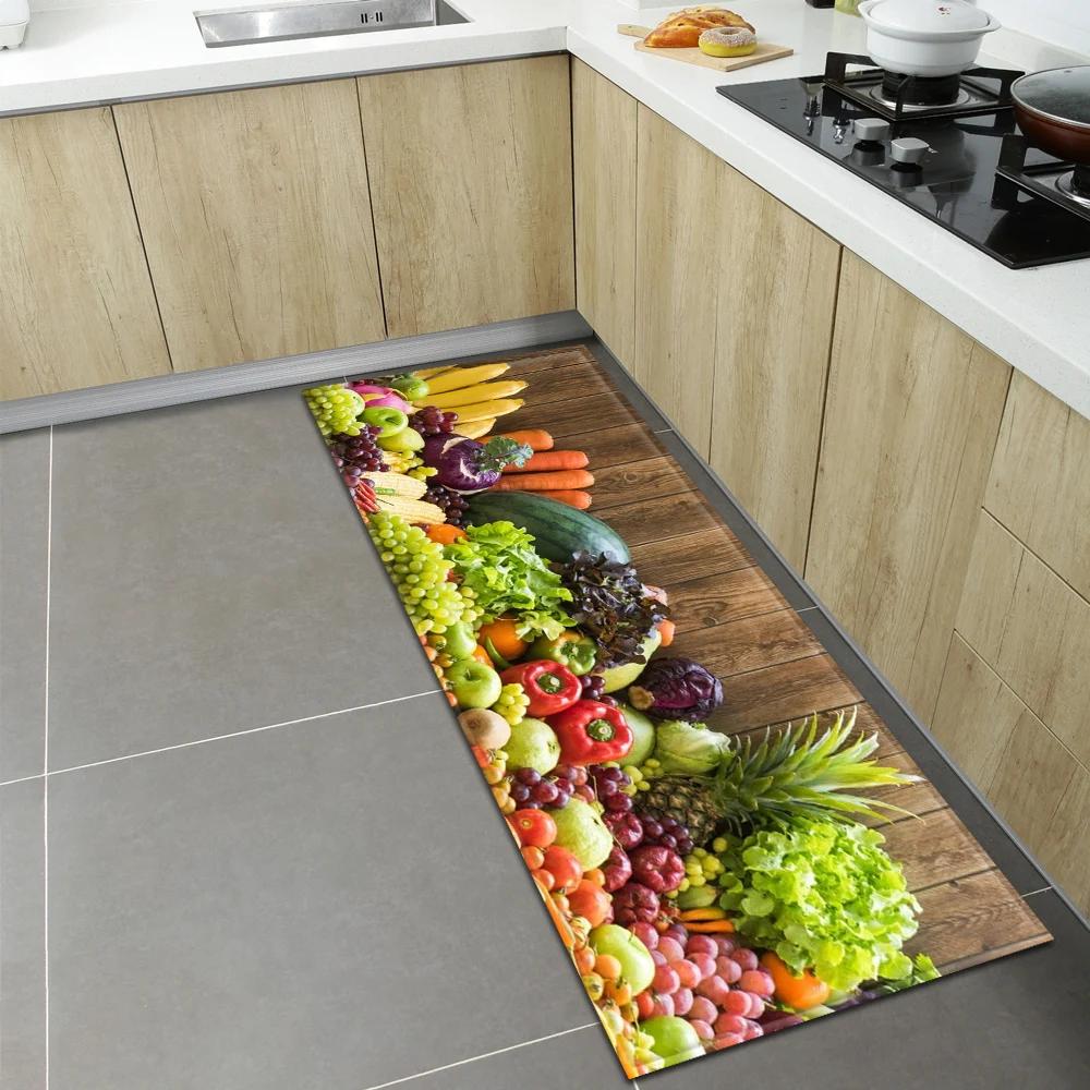 Bedroom Children Living Room Decoration Corridor Bathroom Non-slip Rug Fruit Pattern Kitchen  Home Door Mat