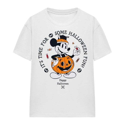 Disney Womens/Ladies Mickey Mouse Pumpkin T-Shirt