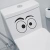Personalized Simple Sketches of Eye-to-eye Bathroom Decoration Toilet Stickers