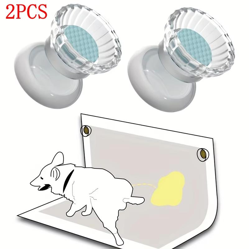 2 Stück Hundeurinmatte Halter, Haustier Magnetischer Verschluss, Einfache Hundetoilette, Urinmatte, Hundeurin Saugpad, Fester Verschluss