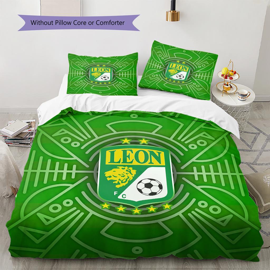 Club León  Pattern Bedding Quilt Set  Home Decoration  Gift (1 * duvet cover + 2 * pillowcase  without core)