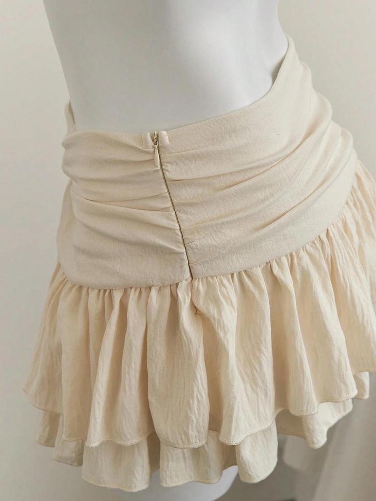 New Sexy High-Waisted Irregular Layered Ruffle Mini Skirt