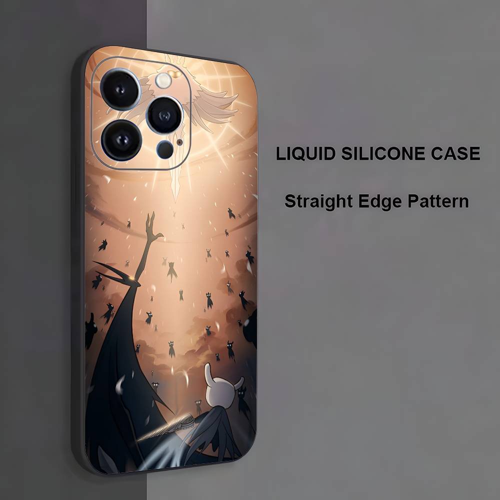 

H-Hollow Game K-Knight Phone Case For iPhone 17,16,15,14,13,12,11 ,Pro Max,XS,X,XR,SE,Mini,8,7,Soft Silicone Black Cover iPhone14Plus